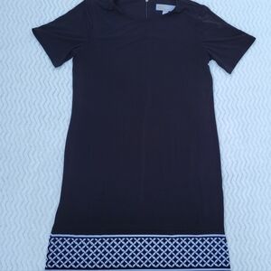 Michael Kors Black with White detail Logo dress size Small